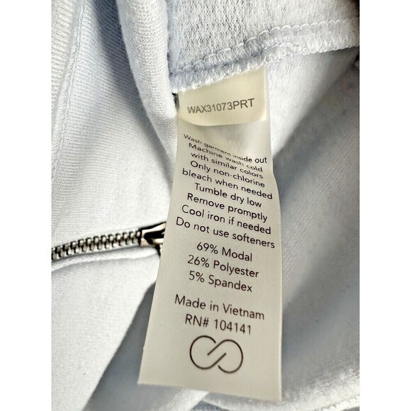 Calia Sweatshirt Womens Size XS Effortless Zipper Pullover Arctic Ice Speckle - Picture 4 of 8